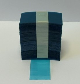 Shelf Chip, Transparent Colors,  1.22" x .010" x 2.5"